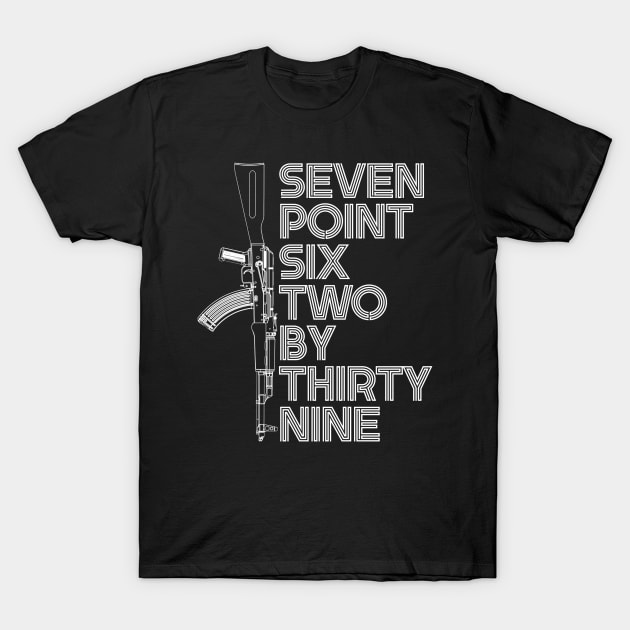 7.62x39 AK47 T-Shirt by erock